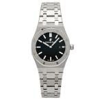 オーデマ・ピゲ AUDEMARS PIGUET ロイヤルオーク クォーツ 67650ST.OO.1261ST.01 ブラック文字盤 中古 腕時計 レディース