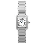 カルティエ Cartier タンク フランセーズ SM W51008Q3 シルバー文字盤 中古 腕時計 レディース