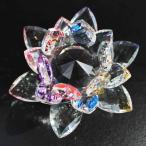 Yahoo! Yahoo!ショッピング(ヤフー ショッピング)クリスタルガラス蓮花台 ミックスカラー 大サイズ 品番：10153