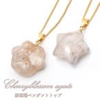 桜瑪瑙ペンダントトップ肉球星マダガ...
