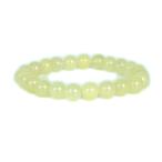  Power Stone натуральный камень браслет ka Large .-do( лимон * окраска ) круг шар 8mm четки ..Bracelet пробная цена 