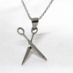 Yahoo! Yahoo!ショッピング(ヤフー ショッピング)ネックレス ステンレス 316L ハサミ シザー シルバーカラー ネックレス ペンダント アクセサリー
