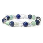 パワーストーン ブレスレット ソーダライト＆フローライトのコンビブレスレット お守り