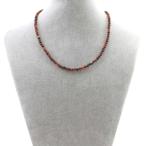 パワーストーン天然石シンプルストーンネックレスメノウ丸玉4mm