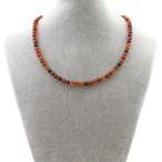 パワーストーン天然石シンプルストーンネックレスメノウ丸玉6mm