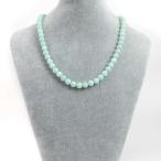 パワーストーン天然石シンプルストーンネックレスアマゾナイト丸玉8mm
