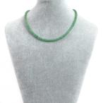 パワーストーン天然石シンプルストーンネックレスアベンチュリン丸玉4mm