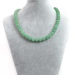 パワーストーン天然石シンプルストーンネックレスアベンチュリン丸玉10mm