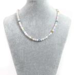 パワーストーン天然石シンプルストーンネックレスＭＩＸベリル丸玉6mm