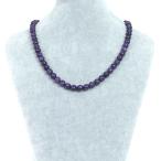 パワーストーン天然石シンプルシンプルストーンネックレスチャロアイト丸玉9mm