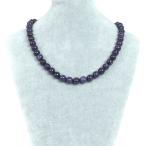 パワーストーン天然石シンプルシンプルストーンネックレスチャロアイト丸玉10mm