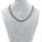 パワーストーン天然石シンプルストーンネックレスヘマタイト丸玉8mm