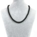 パワーストーン天然石シンプルストーンネックレス黒翡翠丸玉8mm
