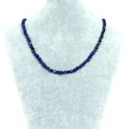 パワーストーン 天然石 シンプル ストーンネックレス ラピスラズリ ダイヤカット 6mm