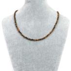 パワーストーン 天然石 シンプルストーンネックレス タイガーアイ丸玉4mm