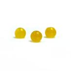 パワーストーン 天然石 ビーズ 1粒売り カラージェード(イエロー・染め) 丸玉 6mm