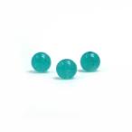 パワーストーン 天然石 ビーズ 1粒売り カラージェード(アクアブルー・染め) 丸玉 6mm