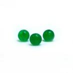 パワーストーン 天然石 ビーズ 1粒売り カラージェード(グリーン・染め) 丸玉 6mm