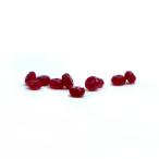 パワーストーン 天然石 ビーズ 1粒売り カラージェード(レッド・染め) ボタンカット 2×4mm