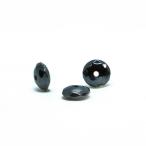 パワーストーン 天然石 ビーズ 1粒売り ヘマタイト ボタンカット 3×8mm