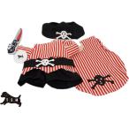 T.S.H 犬用海賊コスチューム 海賊コスプレ パイレーツ ペット服 ペット帽 コスチューム 仮装 変装 衣装 ハロウィーン パーティー ドッグウェア