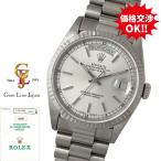 ロレックス デイデイト 18239 T番 WG無垢 シルバー/バー ギャラ付 メンズ 自動巻 時計