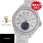 シャネル J12 H3404 ファーズ ドゥ リュヌ 38mm ホワイトセラミック ギャラ付 メンズ 自動巻 時計