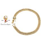 K18 20.05g 18cm 6 поверхность двойной плоский браслет 