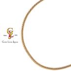 K18 6 поверхность двойной плоский колье 20.11g 50cm