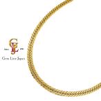 K18 6 поверхность двойной плоский колье 52.08g 50cm