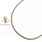 K18 6 поверхность двойной плоский колье 20.22g 50cm