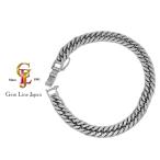 Pt850 6 поверхность двойной плоский браслет 31.62g 18.5cm