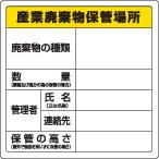 廃棄物分別標識　822-91産業廃棄物保管場所　unit