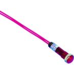 サカズメ LED表示灯 DA-8FL (AC/DC100V接続) Φ8 赤 DA-8FL-AC/DC100V-R