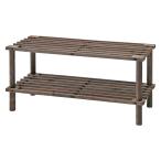  мульти- свободный &amp; обувь подставка 2 уровень Brown ZSJ05064-A сборка товар W630×D265×H290mm 0.88kg fj-79101 бесплатная доставка Северная Европа современный мебель интерьер натуральный Tey 