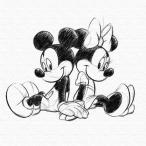 ミッキー ミニー ディズニー Mickey Mouse Mサイズ 30cm×30cm アートパネル ファブリックパネル アートボード 壁掛け 日本製 ラッピング付き 店舗 カフェ