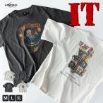 tシャツ メンズ 綿100 大きめ 半袖 ピグメント キャラT IT ピエロ 半袖tシャツ クルーネック 綿100％ 可愛い 全4色 夏 ドライ 綿
