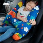 ヘッドレスト シートベルトクッション 車用枕 H型 シートベルトカバー 子供用 車用枕 可愛い 恐竜柄 車用パッド ショルダーパッド 洗える ふわふわ 位置調節