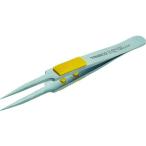 プライヤー・ニッパ・ピンセット ピンセット ＴＲＵＳＣＯ　ラバーグリップ付ステンレスピンセット　１１５ｍｍ　極細鋭型　  (TSP-214)