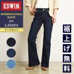 ショッピングブーツカット エドウィン レディース EDWIN インターナショナルベーシック ブーツカット デニムパンツ ジーンズ ジーパン フレア 美脚 ストレッチ 楽 ME401