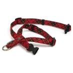 Toto&amp;Pal Royal tartan проверка шея inserting Harness красный 20mm