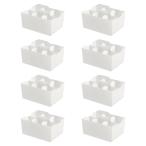 JEJa stage место хранения box стол большая сумка Mini стол бур nai The - белый в машине накладывающийся сделано в Японии ширина 21.5× глубина 16.3× высота 14.5cm 8 шт 