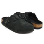 [現価格での販売は12/1 0:00まで] BIRKENSTOCK BOSTON SHEARLING 【ビルケンシュトック ボストン シアリング】 BLACK / SUEDE LEATHER / FUR