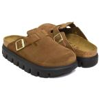 BIRKENSTOCK BOSTON PAP CHUNKY 【ビルケンシュトック ボストン チャンキー】 DARK TEA / BLACK / SUEDE LEATHER