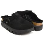 ショッピングBIRKENSTOCK BIRKENSTOCK BOSTON CHUNKY SHEARLING 【ビルケンシュトック ボストン チャンキー シアリング】 BLACK / SUEDE LEATHER / FUR