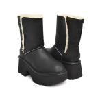 【並行輸入品】[現価格での販売は12/21 0:00まで]UGG W ESMEE LEATHER BOOT 【アグ エスミー レザー ブーツ】 BLACK