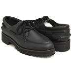 TOMOTAKA ONOZAKI FAT LACE DECK SHOES [tomotakaono The kifato гонки deck shoes ] BLACK LEATHER