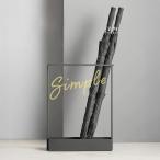 ショッピング傘立て 傘立て スリム 倒れない おしゃれ 玄関 コンパクト 北欧 四角 アイアン 錆びない ブラック 黒
