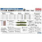1/72 アメリカ軍 航空機用ミサイルセット2(60s〜70s) FP44 プラモデルパーツ