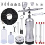 充電式エアブラシ AERO CROSS portable ver.4.0 シャインシルバー（ダブルアクション） ver4.0WAs プラモデルツール